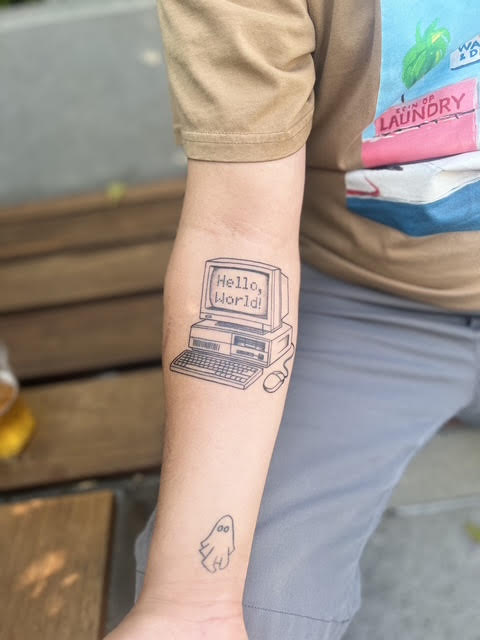 A photo of a tattoo inspired the first PC my stepdad built for me